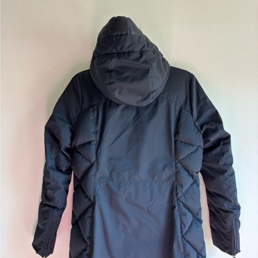 Lululemon Fluff The Cold Hooded Long 600 Fill Goose Down Parka in Black Size 4